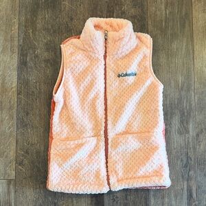 Columbia Kids' Soft Peach Fleece Vest